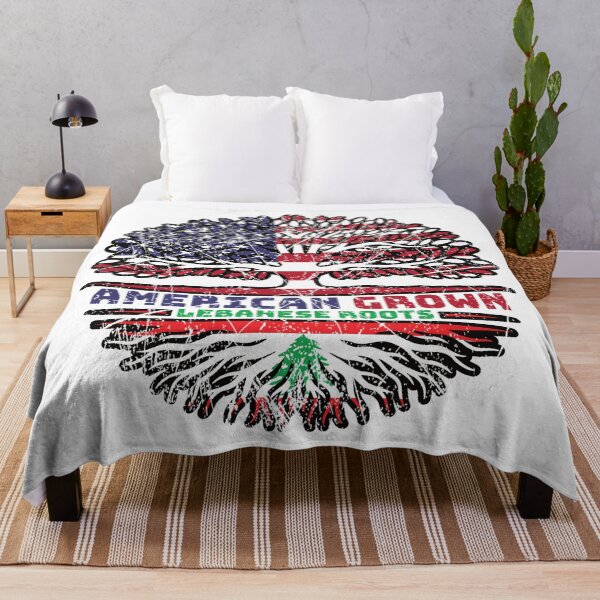 Item preview, Lebanon Lebanese US American USA United States Tree Roots Flag designed and sold by FlagX.