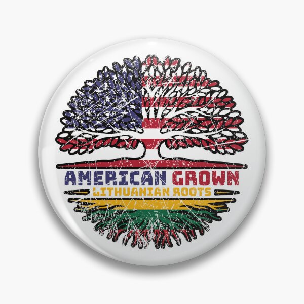 Item preview, Lithuania Lithuanian US American USA United States Tree Roots Flag designed and sold by FlagX.