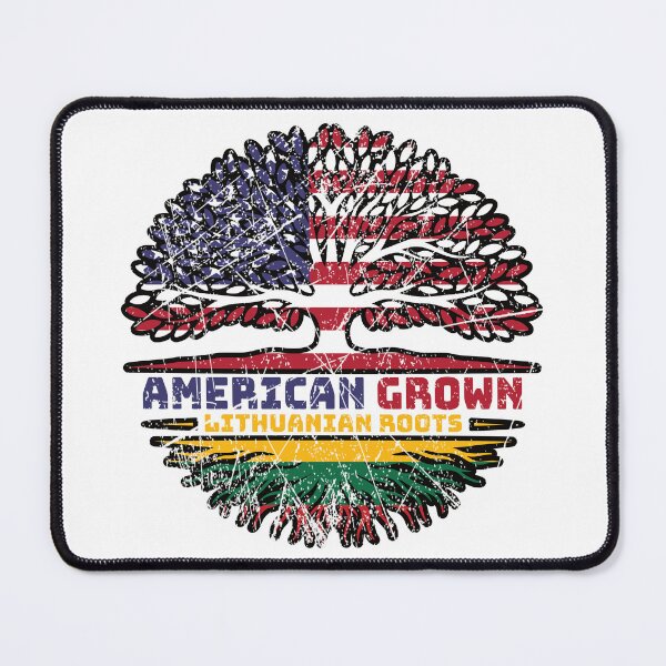 Item preview, Lithuania Lithuanian US American USA United States Tree Roots Flag designed and sold by FlagX.