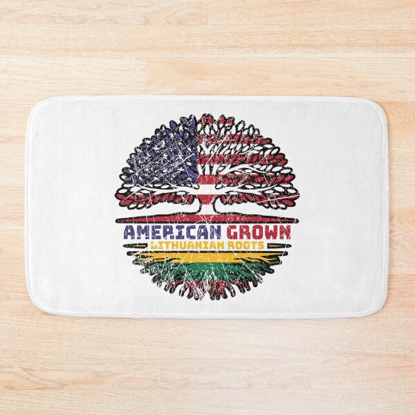 Item preview, Lithuania Lithuanian US American USA United States Tree Roots Flag designed and sold by FlagX.