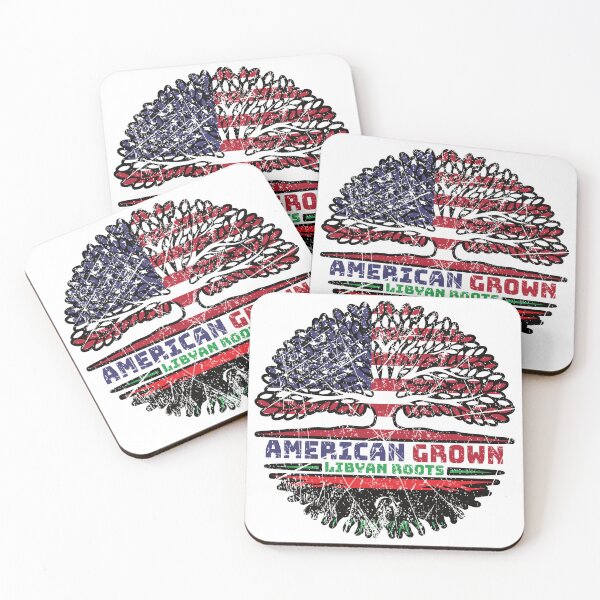 Item preview, Libya Libyan US American USA United States Tree Roots Flag designed and sold by FlagX.