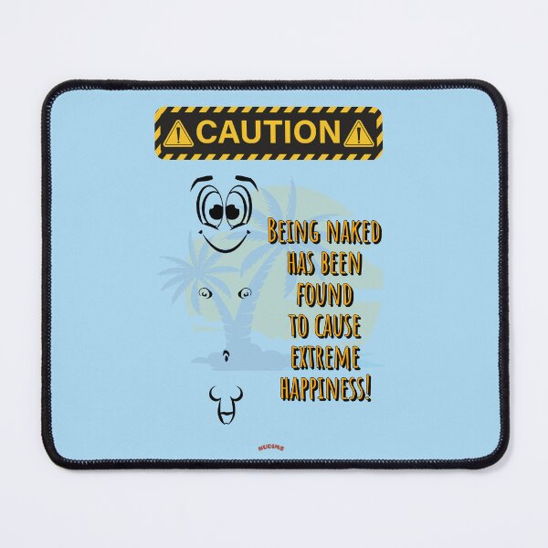 Item preview, CAUTION - Being naked has been found to cause extreme happiness! M bits designed and sold by NUDIMS.