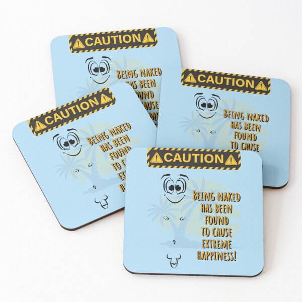 Item preview, CAUTION - Being naked has been found to cause extreme happiness! M bits designed and sold by NUDIMS.