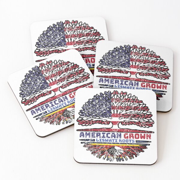 Item preview, Eswatini Liswati American USA Tree Roots Flag designed and sold by FlagX.