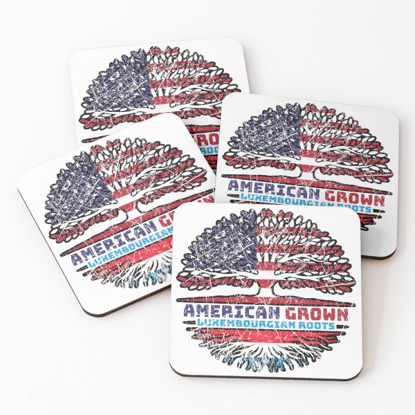 Item preview, Luxembourg Luxembourgian American USA Tree Roots Flag designed and sold by FlagX.