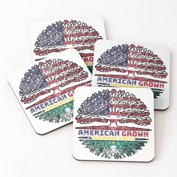 Item preview, Macau Macanese American USA Tree Roots Flag designed and sold by FlagX.