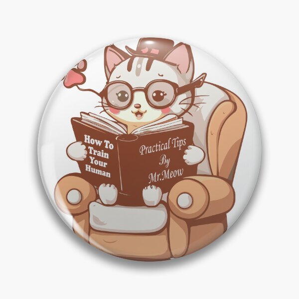 Item preview, Cute Whimsical Kitten Reading A Book designed and sold by AestheticArtHub.