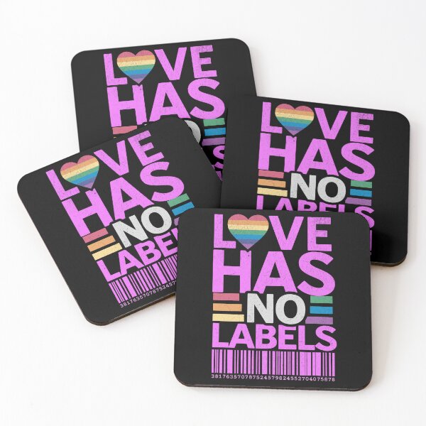 Item preview, Gay Pride / Queer / Love Has No Labels Print designed and sold by Thehatinthecat.
