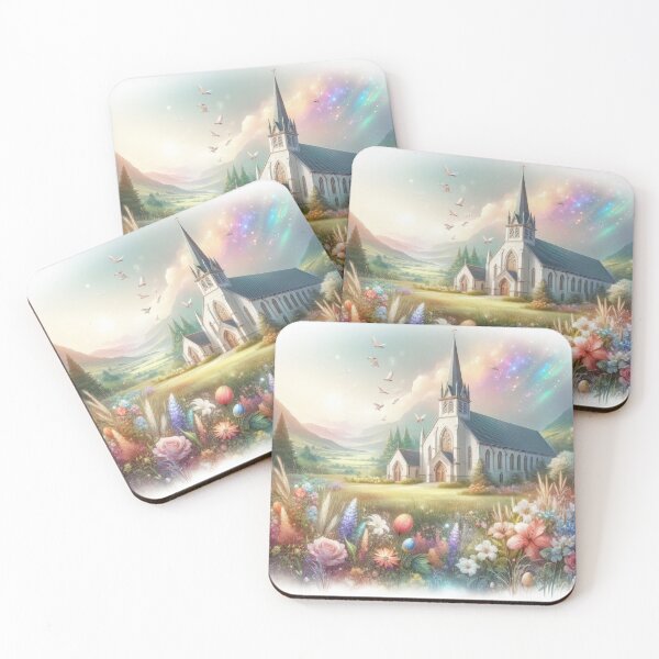 Item preview, easter magical landscape Easter church designed and sold by Expressions-Sel.