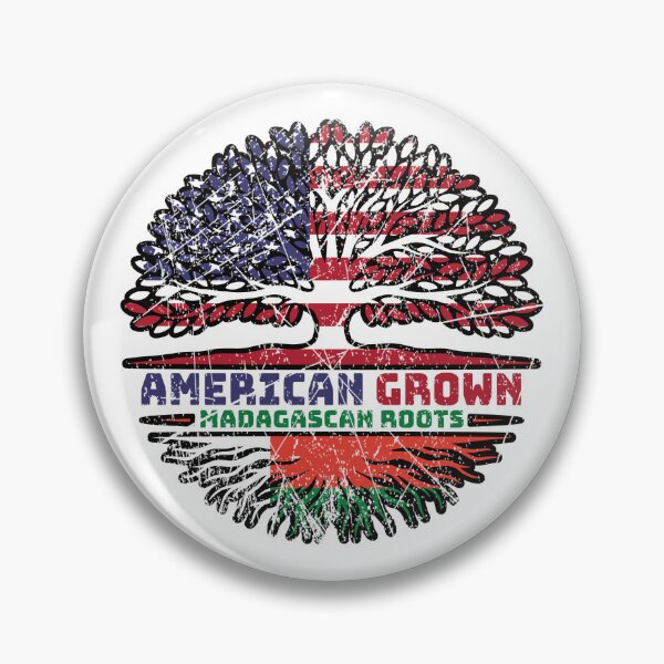 Item preview, Madagascar Madagascan American USA Tree Roots Flag designed and sold by FlagX.