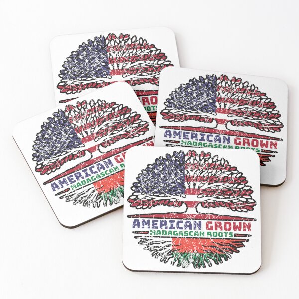 Item preview, Madagascar Madagascan American USA Tree Roots Flag designed and sold by FlagX.