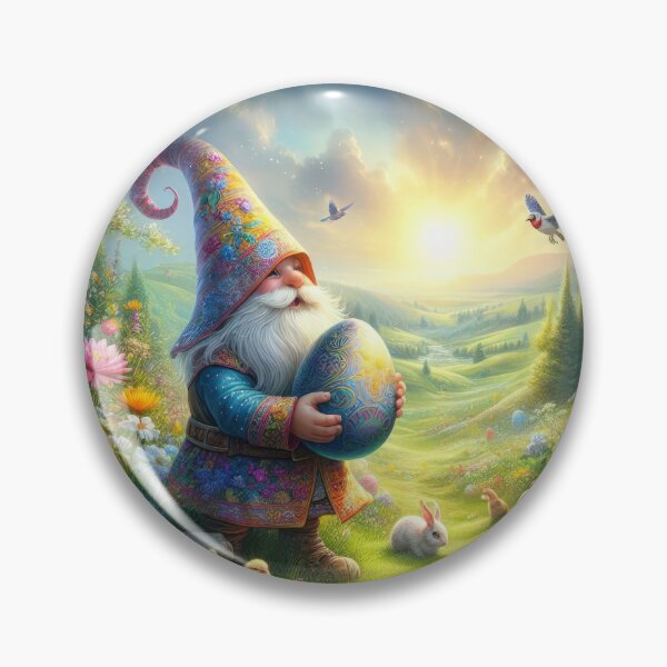 Item preview, magical easter  landscape gnome with egg   designed and sold by Expressions-Sel.