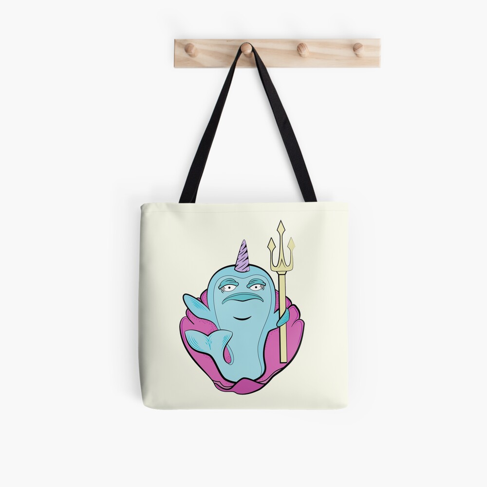 Grumpy Narwhal King Tote Bag