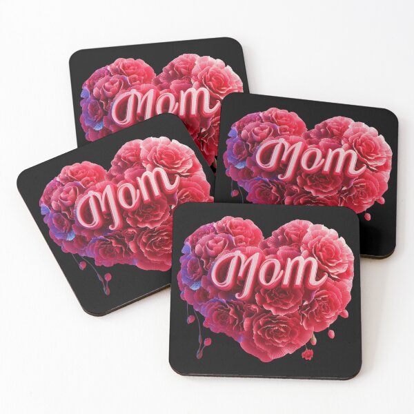 Item preview, For Mom 2024: 3D Heart of Red Flowers designed and sold by sofia1971.