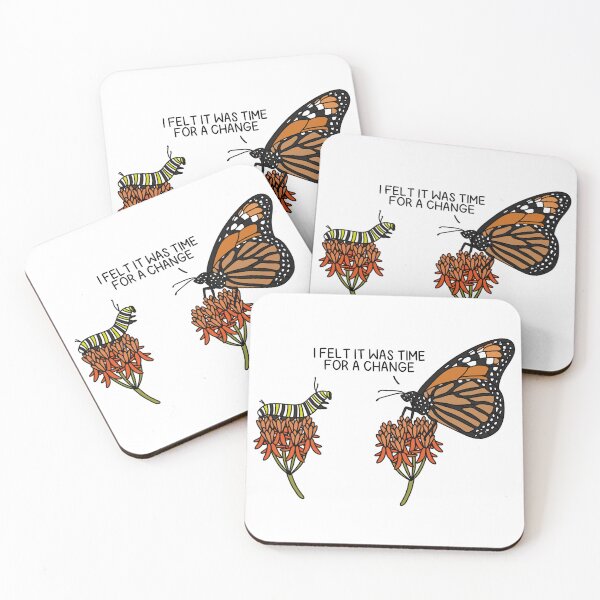 Item preview, TIME FOR A CHANGE (Monarch Butterfly/Caterpillar) designed and sold by chicorycreative.