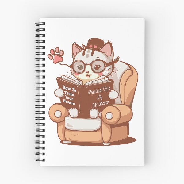 Item preview, Cute Whimsical Kitten Reading A Book designed and sold by AestheticArtHub.