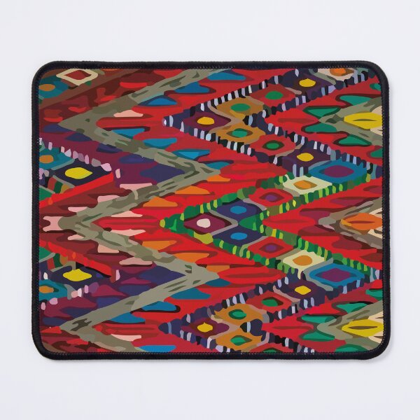 Item preview, Bold embroidery hand stitch maya textile maximalist boho chic decor designed and sold by T-Mex.