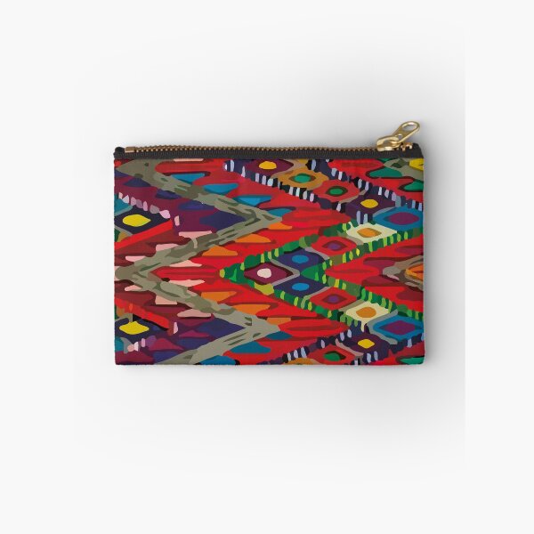 Item preview, Bold embroidery hand stitch maya textile maximalist boho chic decor designed and sold by T-Mex.