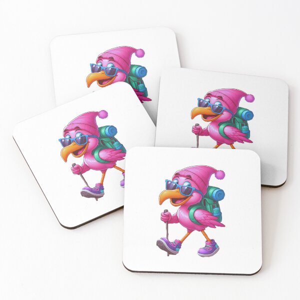 Item preview, Funny Pink Flamingo Cool Hiking Cartoon  designed and sold by KAYDEE01212 ✨.