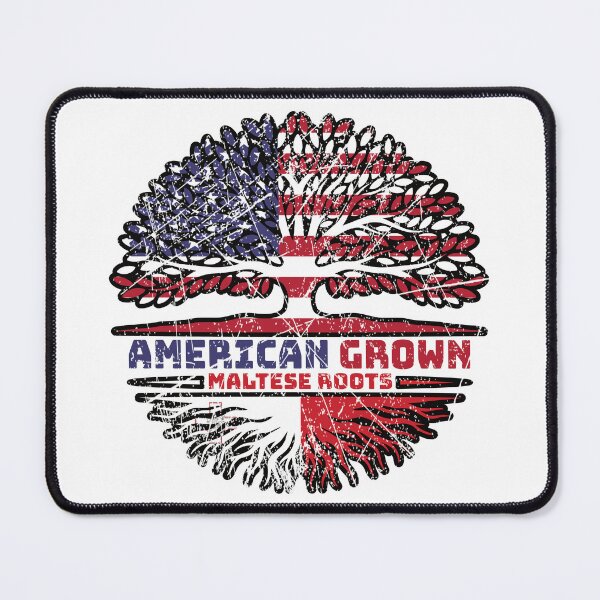Item preview, Malta Maltese US American USA United States Tree Roots Flag designed and sold by FlagX.
