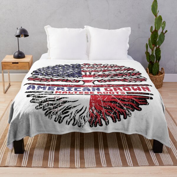 Item preview, Malta Maltese US American USA United States Tree Roots Flag designed and sold by FlagX.