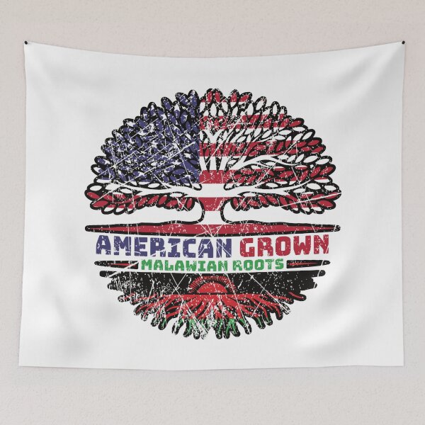 Item preview, Malawi Malavian US American USA United States Tree Roots Flag designed and sold by FlagX.