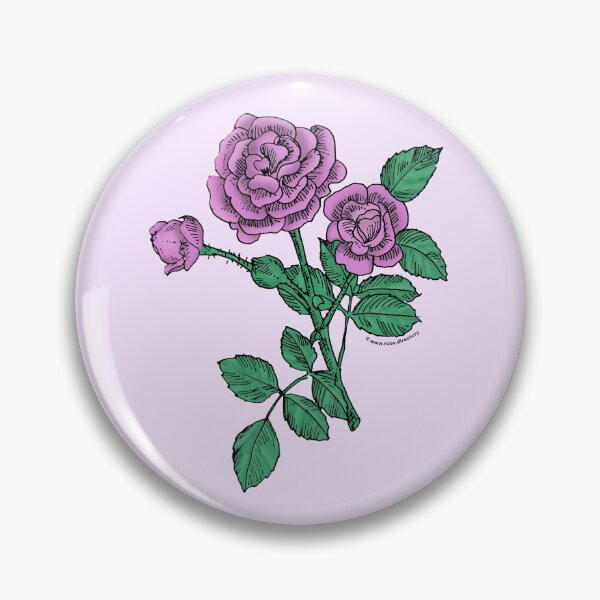Item preview, Purple Rosette Rose Bloom Double 16-25 Petals In 3+ Rows designed and sold by Rachael Taylor.