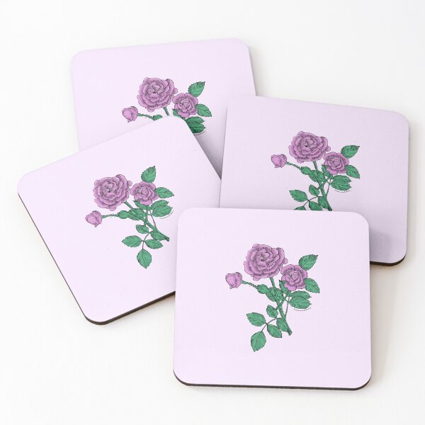 Item preview, Purple Rosette Rose Bloom Double 16-25 Petals In 3+ Rows designed and sold by zenithcreative.