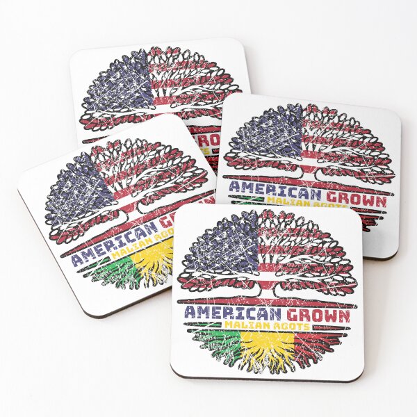 Item preview, Mali Malian American USA Tree Roots Flag designed and sold by FlagX.