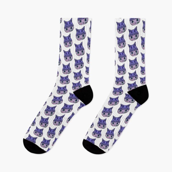 Item preview, Nerdy Chibi Kitty: Beanie Cat purple 1 designed and sold by NerdyChibi.