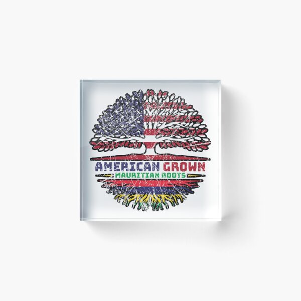 Item preview, Mauritius Mauritian US American USA United States Tree Roots Flag designed and sold by FlagX.