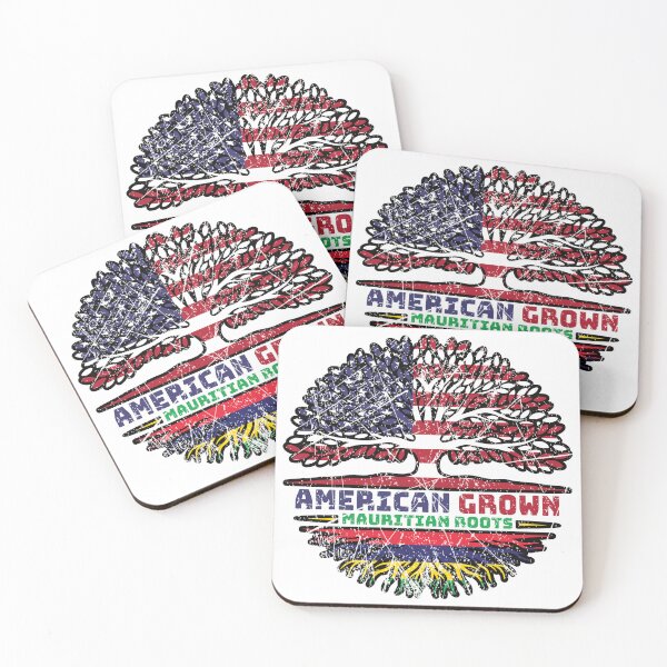 Item preview, Mauritius Mauritian US American USA United States Tree Roots Flag designed and sold by FlagX.