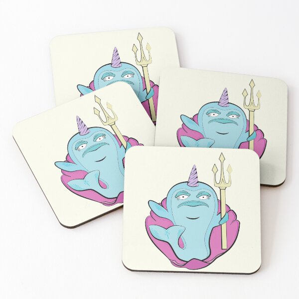 Item preview, Grumpy Narwhal King designed and sold by Otter-Grotto.