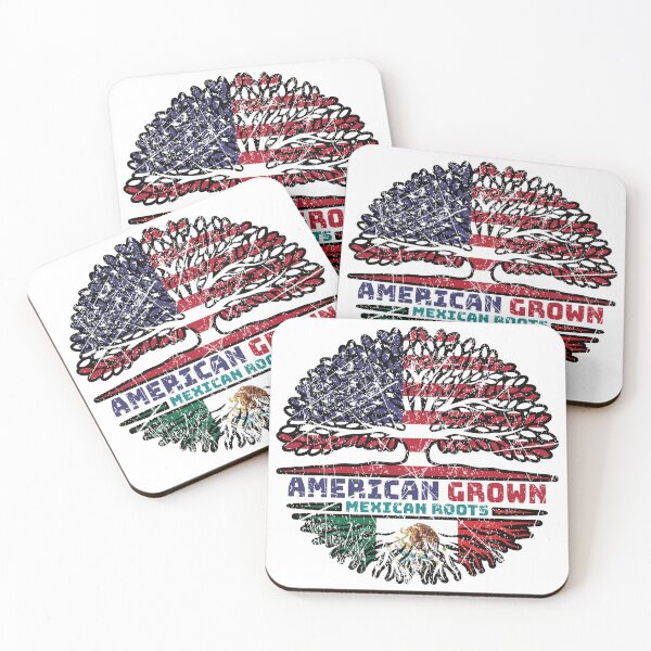 Item preview, Mexico Mexican US American USA United States Tree Roots Flag designed and sold by FlagX.