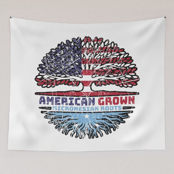 Item preview, Micronesia Micronesian US American USA United States Tree Roots Flag designed and sold by FlagX.