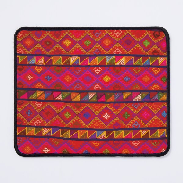 Item preview, Colorful geometric maya embroidery vintage boho chic decoration designed and sold by T-Mex.