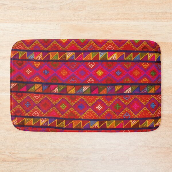 Item preview, Colorful geometric maya embroidery vintage boho chic decoration designed and sold by T-Mex.
