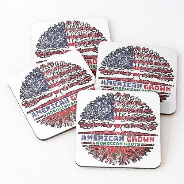 Item preview, Morocco Moroccan US American USA United States Tree Roots Flag designed and sold by FlagX.