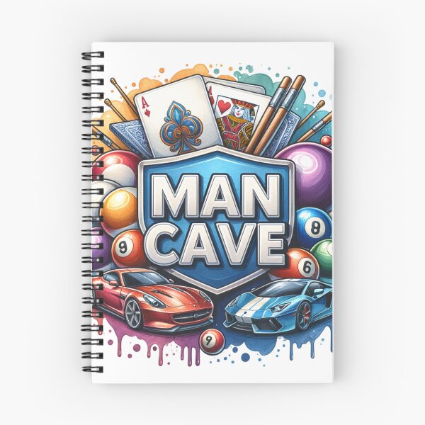 Item preview, Man Cave with Cars, Cards and Billiard Balls designed and sold by PassionforLove.