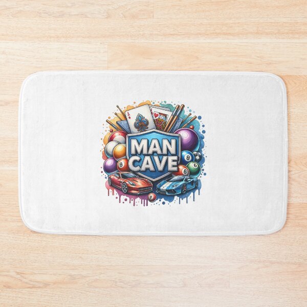 Item preview, Man Cave with Cars, Cards and Billiard Balls designed and sold by PassionforLove.