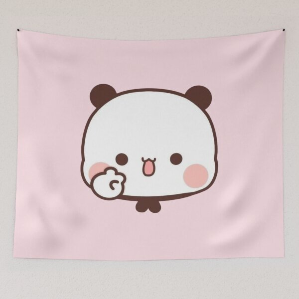 Item preview, Cute funny humor holiday birthday gift lovely cats friend girlfriend Panda Bear Brownie Sugar BuBu DuDu Mochi Milk peach Valentine xmas goma Couple v9 designed and sold by OceanLiveArts.