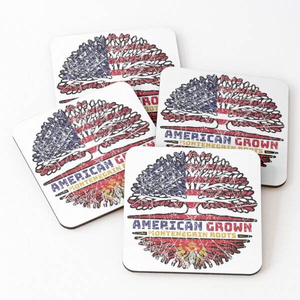 Item preview, Montenegro Montenegrin American USA Tree Roots Flag designed and sold by FlagX.