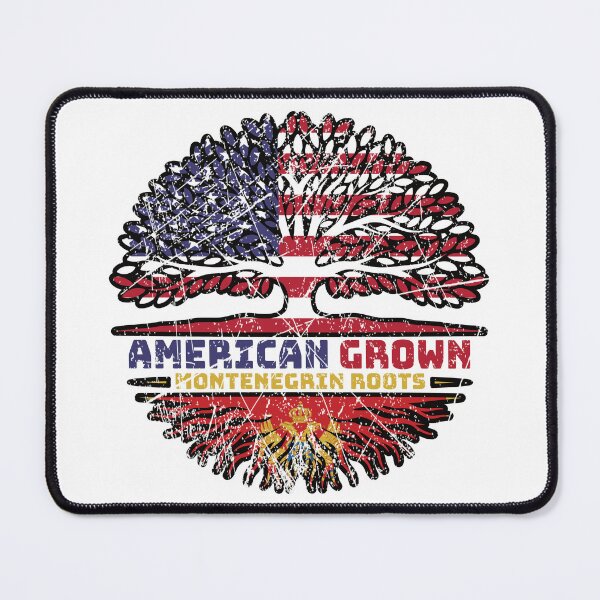 Item preview, Montenegro Montenegrin American USA Tree Roots Flag designed and sold by FlagX.