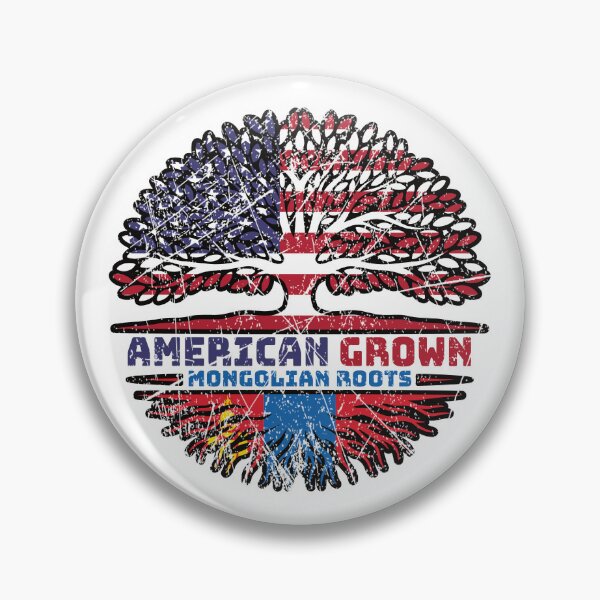Item preview, Mongolia Mongolian American USA Tree Roots Flag designed and sold by FlagX.