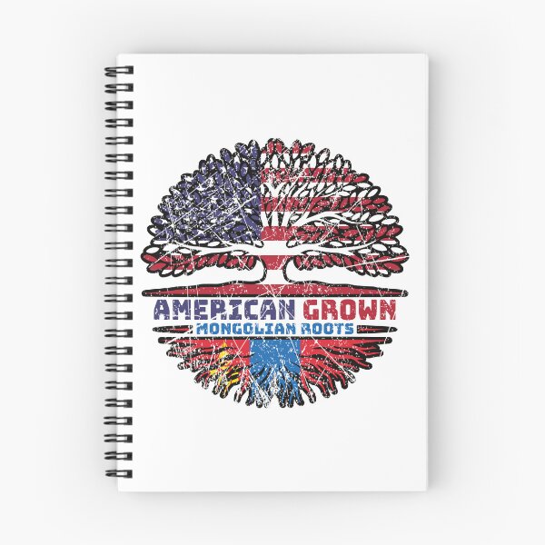 Item preview, Mongolia Mongolian American USA Tree Roots Flag designed and sold by FlagX.