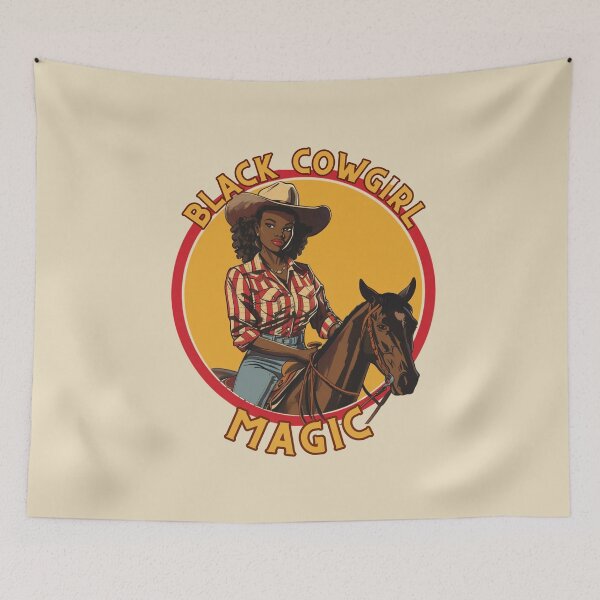 Item preview, Black Cowgirl Magic (Yellow Stripe) designed and sold by Seedcap7.