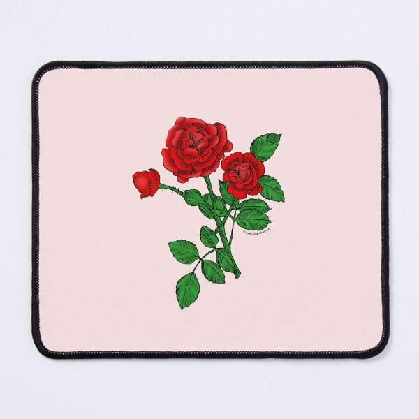 Item preview, Bright Red Rosette Rose Bloom Double 16-25 Petals In 3+ Rows designed and sold by Rachael Taylor.