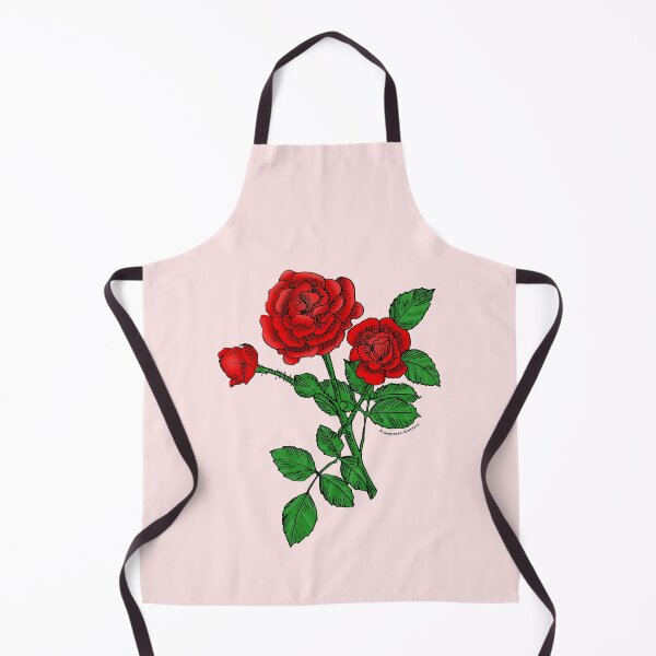 Item preview, Bright Red Rosette Rose Bloom Double 16-25 Petals In 3+ Rows designed and sold by Rachael Taylor.