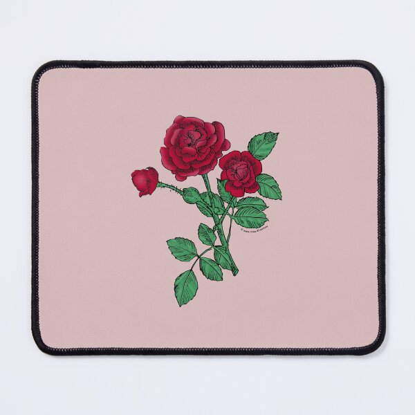 Item preview, Dark Red Rosette Rose Bloom Double 16-25 Petals In 3+ Rows designed and sold by Rachael Taylor.