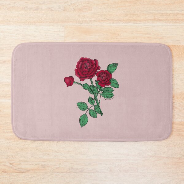 Item preview, Dark Red Rosette Rose Bloom Double 16-25 Petals In 3+ Rows designed and sold by Rachael Taylor.
